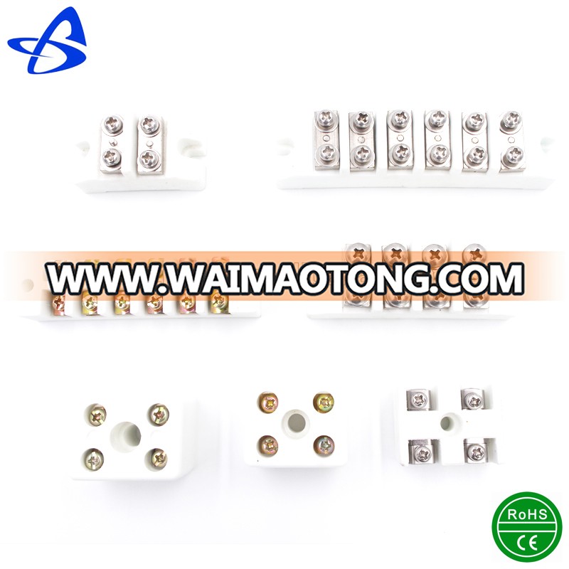 Waimaotong hot sale high temperature connector block ceramic terminal block